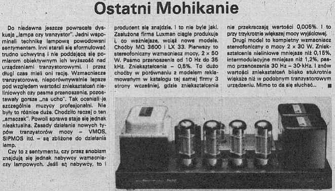 wzmacniacze lampowe czy tranzystorowe?